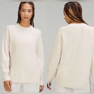 Lululemon Wool Blend Cream Sweater (NWOT)